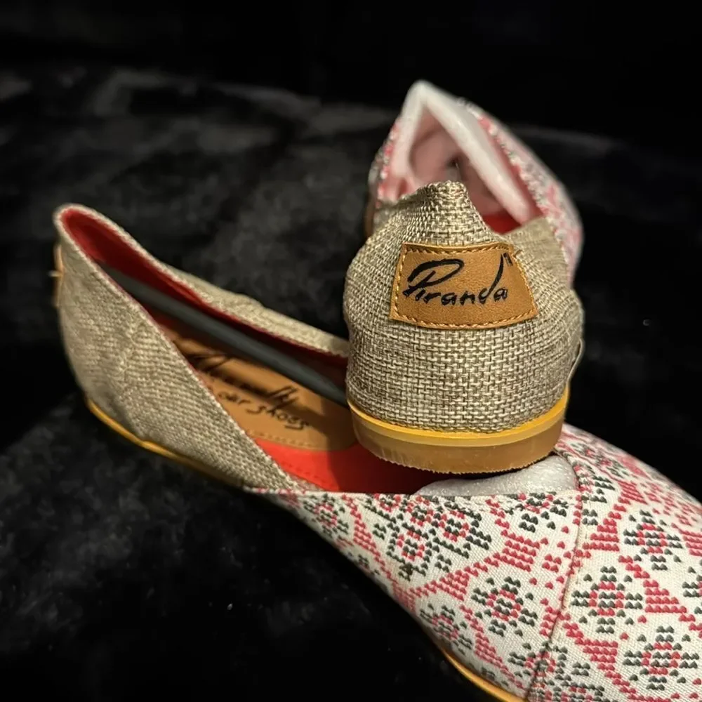 Piranda Handmade Espadrille Flat Shoes NIB